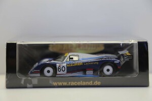 レースランド特注 スパークモデル 1/43 マウラー C87 BMW C2 \アートカー\ 1989 ノリスリンク スーパーカップ 12位 #60 RS1720　61CE/37