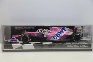 ミニチャンプス 1/43 BWT レーシング ポイント F1 チーム メルセデス RP20 2020 F1 サヒールGP ウィナー #11 S.ペレス 417201611　61CE/37