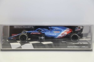  ミニチャンプス 1/43 アルピーヌ F1 チーム A521 2021 F1 カタールGP #14 F.アロンソ 【レジン製】417212114　61CE/37