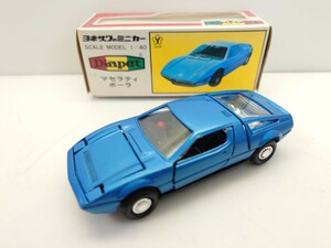 昭和レトロ 当時物 ヨネザワ ダイヤペット 1/40 マセラティボーラ 　61AGF0