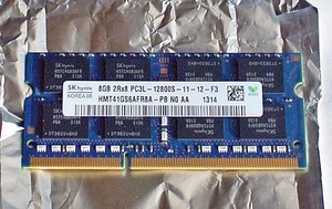 SKhynix製DDR3 PC3L-12800 204Pin 低電圧 8G 1枚 