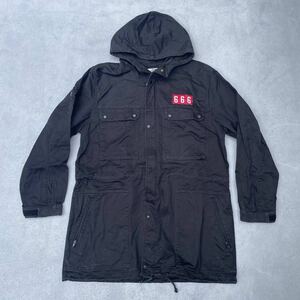 サイズL 17SS supreme モッズパーカー 黒 シュプリーム モッズコート ジャケット