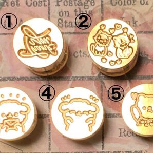 【ミニサイズ5点】シーリングスタンプ ヘッド