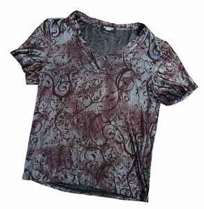  Tornado Mart archive metallic floral print t shirt size F