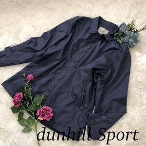 dunhillSPORT ダンヒルスポーツ dunhill ダンヒル メンズ 男性 ブルゾン コート アウター 上着 シンプル ブルー グレー Lサイズ