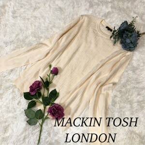 MACKINTOSHLONDON マッキントッシュロンドンMACKINTOSH マッキントッシュ レディース 女性 長袖 セーター アイボリー Lサイズ