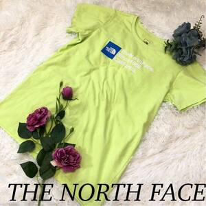 THENORTHFACE ザノースフェイス レディース 女性 半袖 カットソー 半袖Tシャツ Tシャツ NORTH アウトドア グリーンイエロー 黄緑 XLサイズ