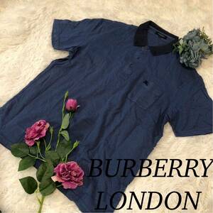 BURBERRYLONDON バーバリーロンドン メンズ 男性 BURBERRY バーバリー トップス ポロシャツ 半袖 半袖ポロシャツ ホースロゴ 刺繍 Lサイズ