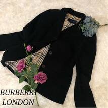 BURBERRYLONDON バーバリーロンドン レディース 女性 コート BURBERRY バーバリー アウター ジャケット ノバチェック 黒 サイズ40 Mサイズ_画像1