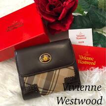 VivienneWestwood ヴィヴィアンウエストウッド レディース 女性 財布 ブランド財布 ウォレット オーブ ダークブラウン _画像1