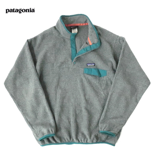 patagonia SYNCHILLA スナップT プルオーバーフリース SNAP-T グレー×トリコ (L) メキシコ製