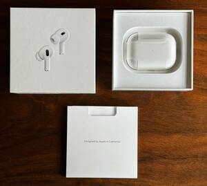 美品 Apple アップル 純正 AirPods Pro (第２世代) MQD83J/A (A2698) Apple Care+保証残あり