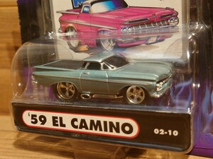 '59 CHEVY EL CAMINO MUSCLE MACHINES PICKUP TRUCK IMPALA HOT ROD CUSTOM MOONEYES LOWRIDER エルカミーノ インパラ ローライダー 1/64