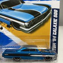 ☆ホットウィール☆ カスタム　'64 フォード　ギャラクシー　500 青　Hot Wheels _画像1