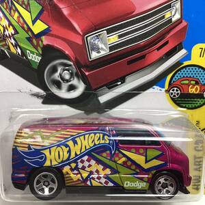 ☆ホットウィール☆ カスタム　'77 ダッジ　バン　アートカーズ　Hot Wheels 