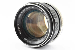 ★良品★ミノルタ MINOLTA MC ROKKOR-PF 58mm f1.4 ★ピントリング金属削り出し★ L480#510