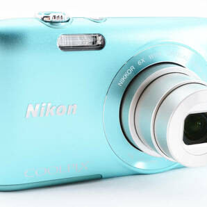 ★極上品★ニコン Nikon COOLPIX S3300 ミントグリーン ★元箱・付属品多数★ LL980#959の画像3