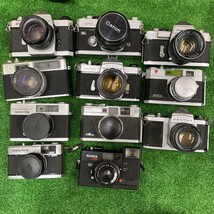 【ジャンク】 フィルムカメラ 一眼レフ レンジファインダー レンズ フラッシュ Canon PENTAX Mamiya MINOLTA 21個まとめ(M6111-1)_画像3