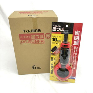 【未使用】　Tajima パーフェクル　墨つぼ　赤　PS-SUM-R ６個入り(N60125_7_30)