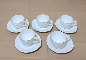 TACHIKICHI たち吉 カップ&ソーサー 5客 コーヒーカップ ティーカップ 未使用 保管品