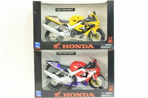 NewRay/ニューレイ ☆ 1/6 HONDA［2001 CBR 900RR］レッド・イエロー 2点セット ダイキャスト オートバイ ☆ #5489