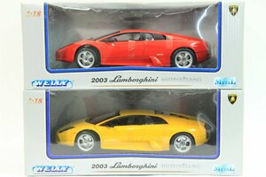 WELLY ☆ 1/18 2003 ランボルギーニ ムルシエラゴ Lamborghini Murcielago ミニカー 2台セット ☆ #5596