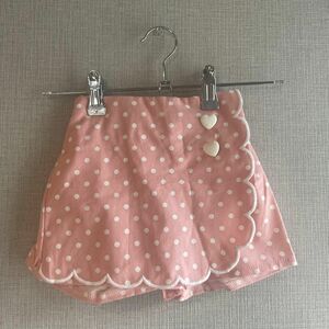 yellow factory / dot heart skirtpants