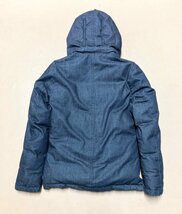 ★希少 美品 DUFFER ダッファー デニム ダウン ジャケット コート インディゴ 裏地カモフラ サイズS アウター メンズ 1.45kg★_画像5