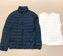 ★UNIQLO ユニクロ ダウン ジャケット ベスト 17点 まとめ ウルトラライト フード ノーカラー アウター 等 サイズMIX 卸 現状品 8.4kg★_画像8