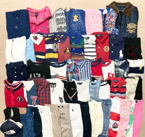 ★ブランド 子供服 51点 まとめ ベビー キッズ 男の子 女の子 POLO RALPH LAUREN TOMMY BURBERRY MIKI HOUSE 他 卸 現状品 8.65kg★