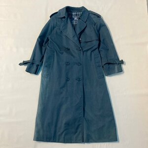 ★Vintage Burberrys バーバリーズ トレンチ コート アウター メンズ ブラック系 ノバチェック 1.20kg★