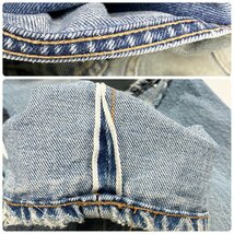 ●80s Levi's リーバイス ヴィンテージ ボタン裏653 旧16工場 デニムパンツ 赤耳 セルビッチ ボタンフライ USA製 ブルー系 メンズ 0.64kg●_画像5