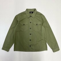 ●RRL Ralph Lauren ダブルアールエル ラルフローレン ワークシャツ 長袖シャツ フラップポケット 綿 カーキ系 サイズXL メンズ 0.59㎏●_画像1