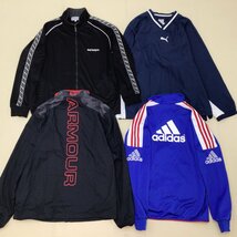 ■スポーツウエア adidas/FILA/PUMA 他 44点 約12kg まとめ売り ベンチコート パーカー ジャージ Tシャツ ショートパンツ 中古卸■_画像4