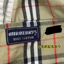 ■BURBERRYS バーバリー トレンチコート 名前記名あり ノヴァチェック柄 アウター コットン ベージュ サイズ記載なし レディース■_画像8