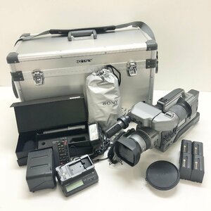 ◆【ジャンク品】SONY ソニー DCR-VX9000 デジタル ビデオカメラ グレー ケース 備品付き 現状品 (E2)N/G60118/10/14.0