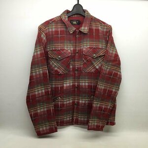 ■RRL RALPH RAUREN ヴィンテージ 30s シャツジャケット コットン フロントポケット メンズ サイズ M チェック柄 レッド系■