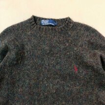 ★Vintage POLO Ralph Lauren ポロラルフローレン ニット セーター トップス ウール100% ブラウン系 サイズS 0.25kg★_画像3