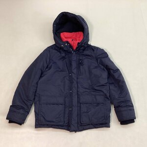 ■美品 Abercrombie&Fitch アバークロンビーアンドフィッチ 中綿ジャケット 防寒 アウター ダブルジップ メンズ サイズXL ブラックx赤■