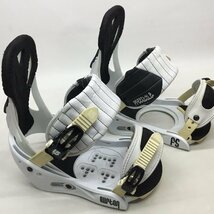 ■BURTON バートン ビンディング　M　バインディング　スノーボードビンディング ホワイト ※ディスク１つ欠品_画像4