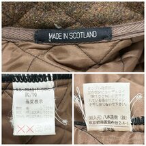 ●Traditional Weatherwear トラディショナル ウェザーウェア ジャケット キルティング スコットランド製 ブラウン size34 メンズ 0.61kg●_画像8