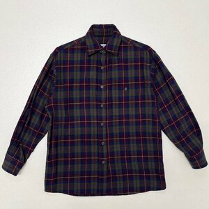 ●vintage PENDLETON ペンドルトン ネルシャツ 長袖 トップス チェック柄 ダイワ精工 USA製 ウール マルチカラー サイズS メンズ 0.36kg●