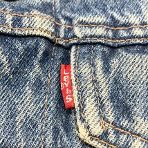 ●ヴィンテージ Levi's リーバイス デニムジャケット Gジャン 刻印276 スモールe 小パッチ 綿100% フランス製 ブルー系 メンズ 0.87kg●_画像5