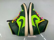 □かかと減りあり　NIKE∥ナイキ　AIR JORDAN1　MID　コージグリーン　554724-330　SIZE:26㎝　汚れ/かかと減りあり　中古品【現状品】□_画像6