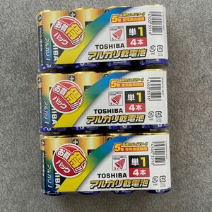  alkaline battery single 1 TOSHIBA Toshiba bargain pack 4 pcs set ×3 piece set battery 