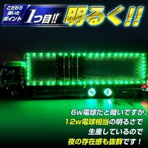 【電球色10個セット】 ルミナスルーセントバルブ 角マーカー用 BA9s led G14 12v 24v 6w 箱マーカー デコトラ トラック 竹村商会_画像4