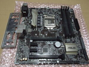 【即決・送料込み】ASUS H170M-PLUS Rev 1.04 LGA1151 Micro ATXマザーボード I/Oバックパネル 動作品