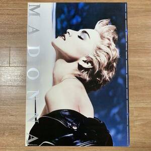 希少【丁寧梱包】Ｂ2サイズ ポスター　Madonna マドンナ True Blue トゥルー・ブルー■非売品　