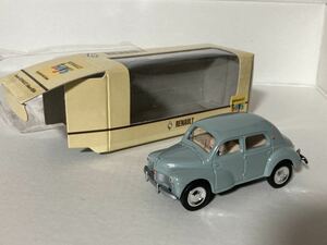 4 Renault ルノー 1946 箱小擦れ タイヤでかい 1/54中国製Renault toys ルノートーイズ(ノレブ norev)同梱は同日終了分.日曜迄お支払厳守