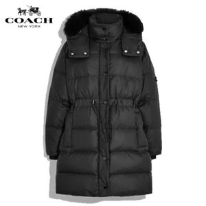 ◆すぐにお届け！◆新品/正規品◆【COACH★CL444-S】コーチ ミッドダウンパッファーシアリング ブラック 定価187,000円 即決!! 